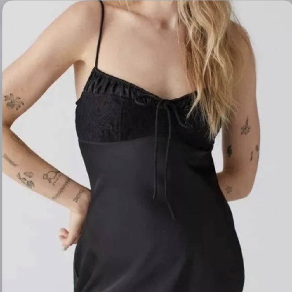 Urban outfitters lace detailed slip dress